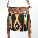 American Darling Cross Body Hand Tooled Saddle Blanket Genuine Leather Western Women Bag Handbag Purse | Crossbody for Cute