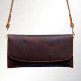 American Darling Wallet Hair on Full Grain Genuine Leather Western Women Bag | Handbag Purse Travel Clutch