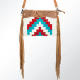 American Darling Cross Body Hand Tooled Saddle Blanket Genuine Leather Western Women Bag Handbag Purse | Crossbody for Cute