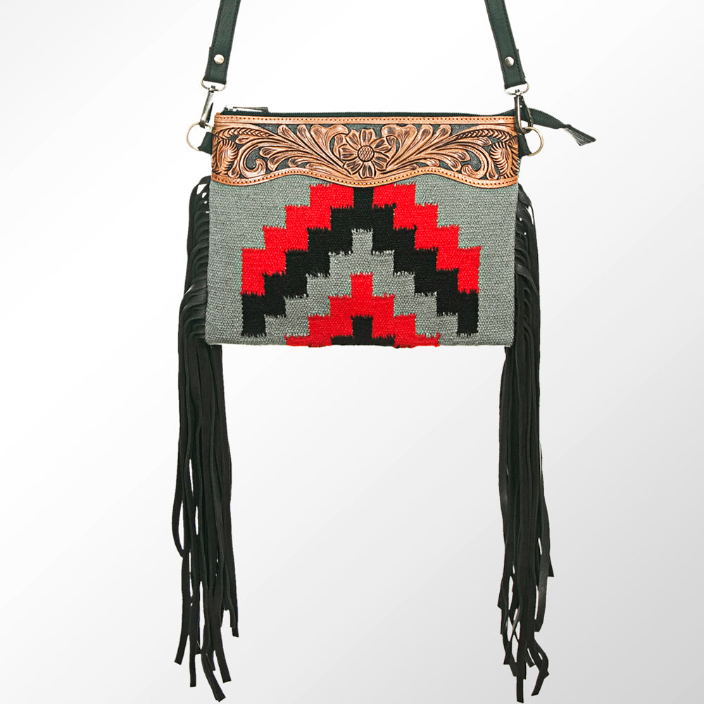 American Darling Cross Body Hand Tooled Saddle Blanket Genuine Leather Western Women Bag Handbag Purse | Crossbody for Cute