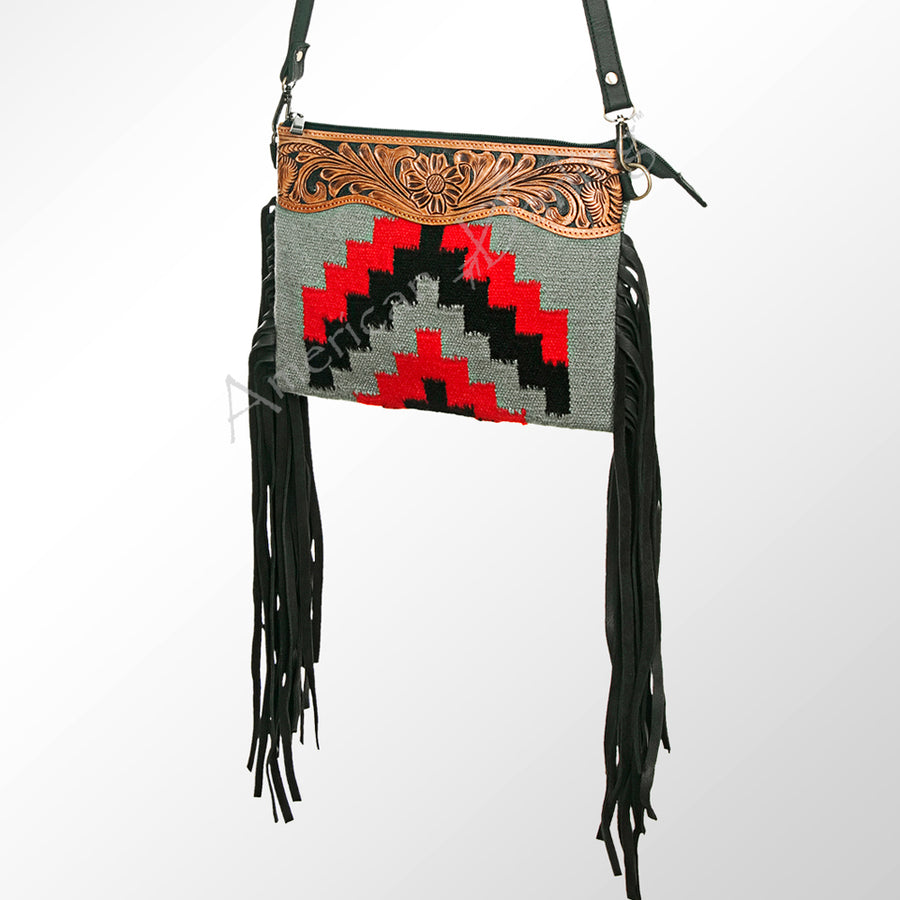 American Darling Cross Body Hand Tooled Saddle Blanket Genuine Leather Western Women Bag Handbag Purse | Crossbody - Uhorse