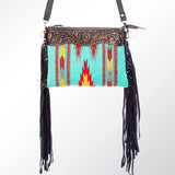 American Darling Cross Body Hand Tooled Saddle Blanket Genuine Leather Western Women Bag Handbag Purse | Crossbody for Cute