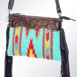 American Darling Cross Body Hand Tooled Saddle Blanket Genuine Leather Western Women Bag Handbag Purse | Crossbody for Cute