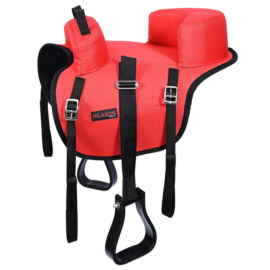 Hilason Horse Bareback Saddle Ride on Pad Anti Slip Base Red - Uhorse