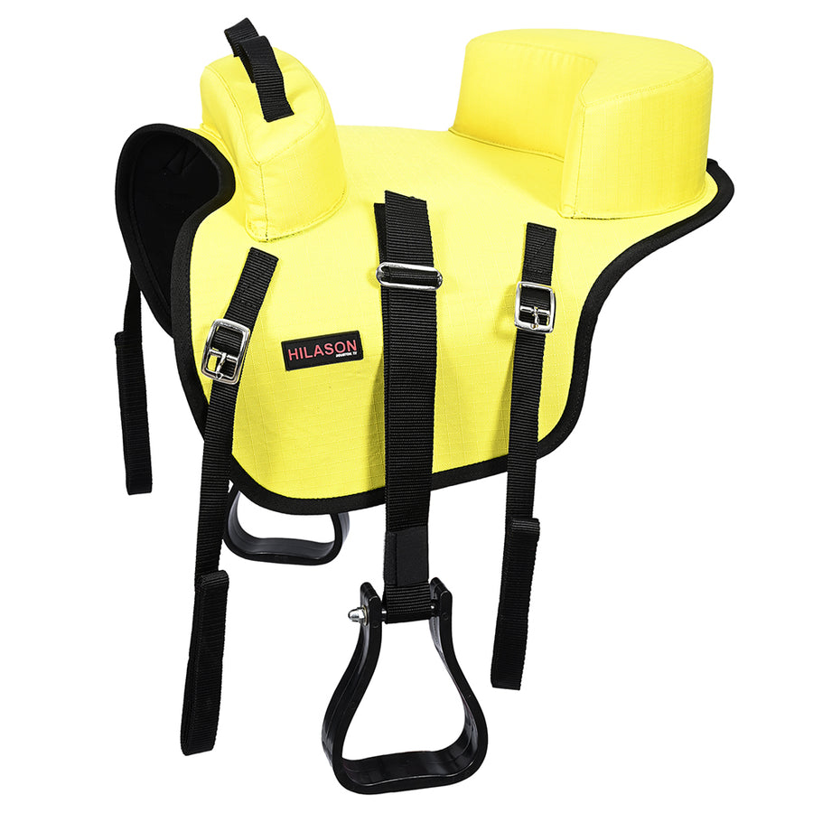 Hilason Horse Bareback Saddle Ride on Pad Anti Slip Base Yellow - Uhorse
