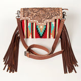 American Darling Crossbody Saddle Blanket Hand Tooled Genuine Leather Western Women Bag Handbag Purse Travel Bags