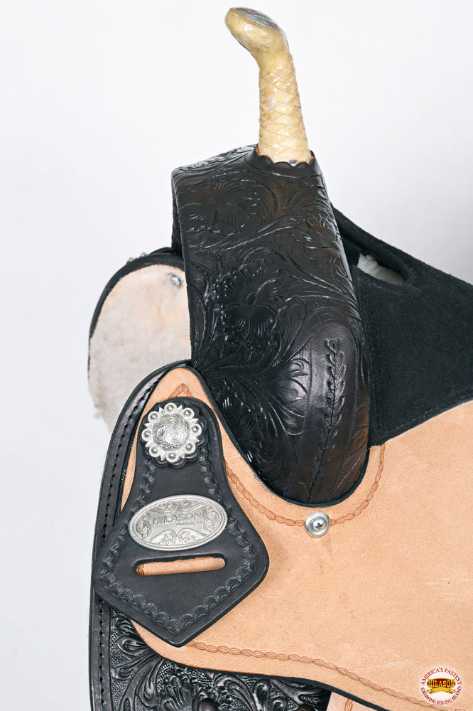 HILASON Western Horse Saddle American Leather Flex Trail Barrel Tack | for Horses