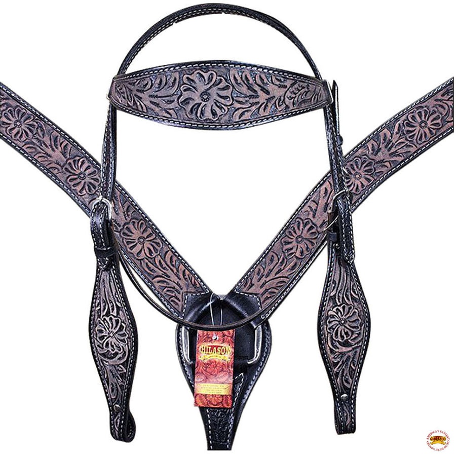 HILASON Flex Tree Western Horse Saddle American Leather Trail Barrel | for Horses