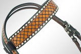 AMERICAN DARLING Western Horse Headstall American Leather Tan