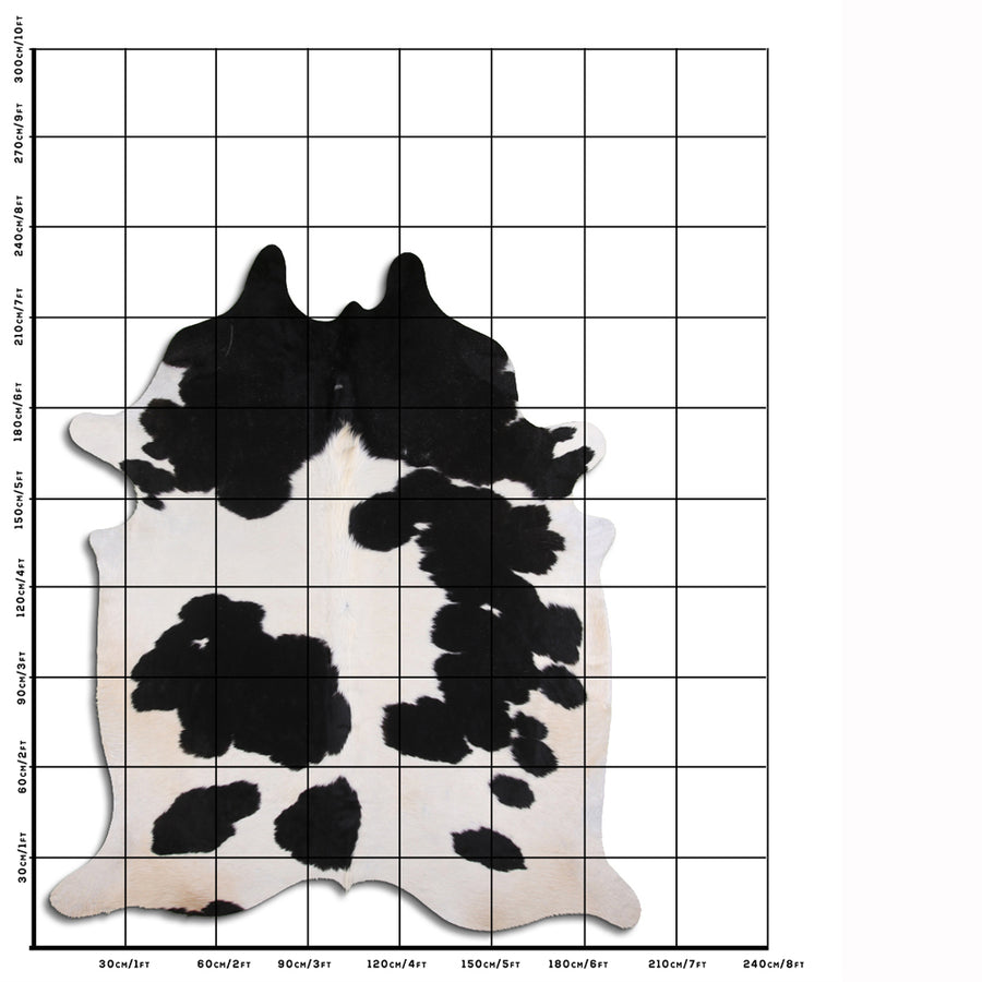 8 Ft X 6 Ft Genuine Brazilian Cowhide Skin Rug by Hilason | Hair-On Leather Home Décor Carpet