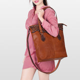 American Darling Tote Hand Tooled Genuine Leather Western Women Bag Handbag Purse | Travel Bags College Casual