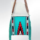 American Darling Cross Body Saddle Blanket Hair On Genuine Leather Western Women Bag| Handbag Purse | Crossbody Bag for Cute