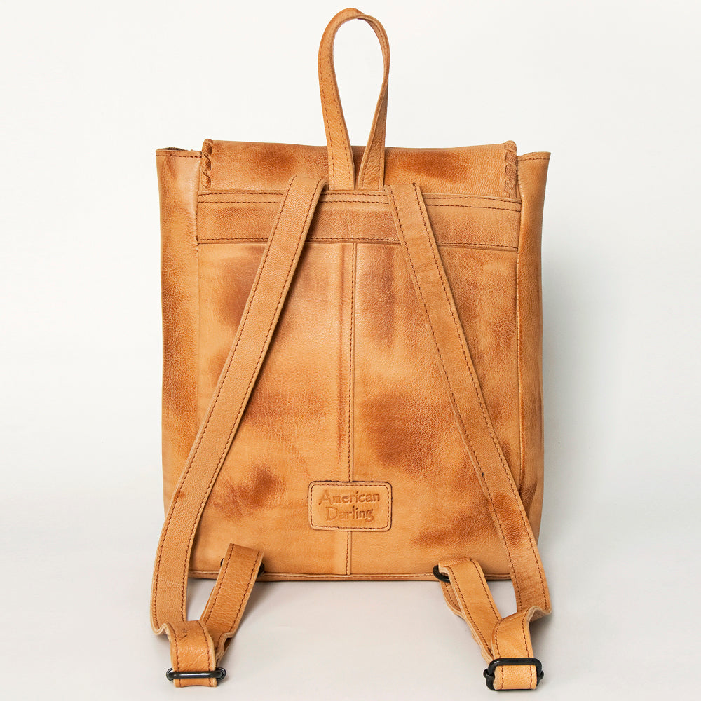 American Darling Backpack Hand Tooled Genuine Leather Western Women Bag Handbag Purse | for Laptop School