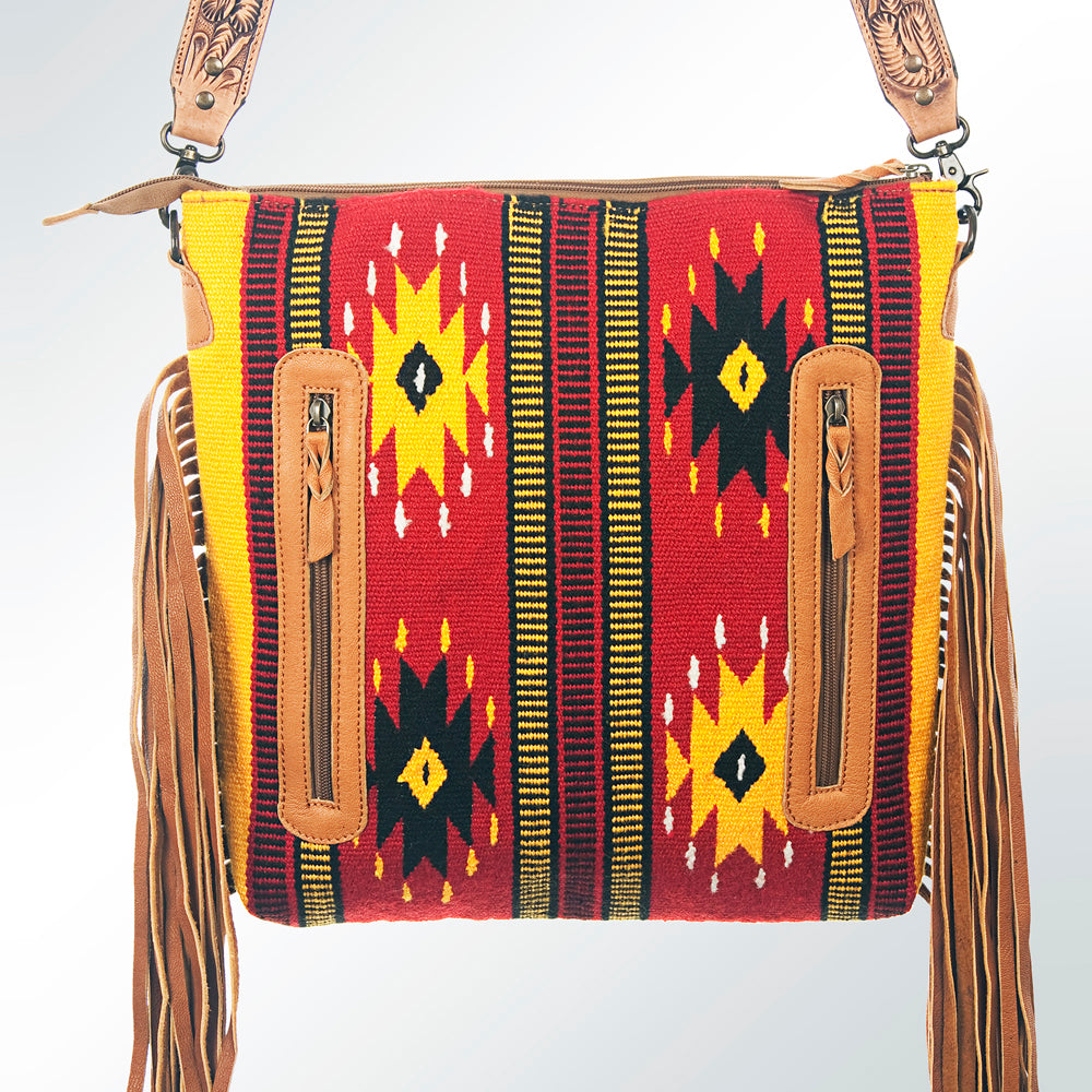 American Darling Cross Body Saddle Blanket Genuine Leather Western Women Bag Handbag Purse | Crossbody for Cute