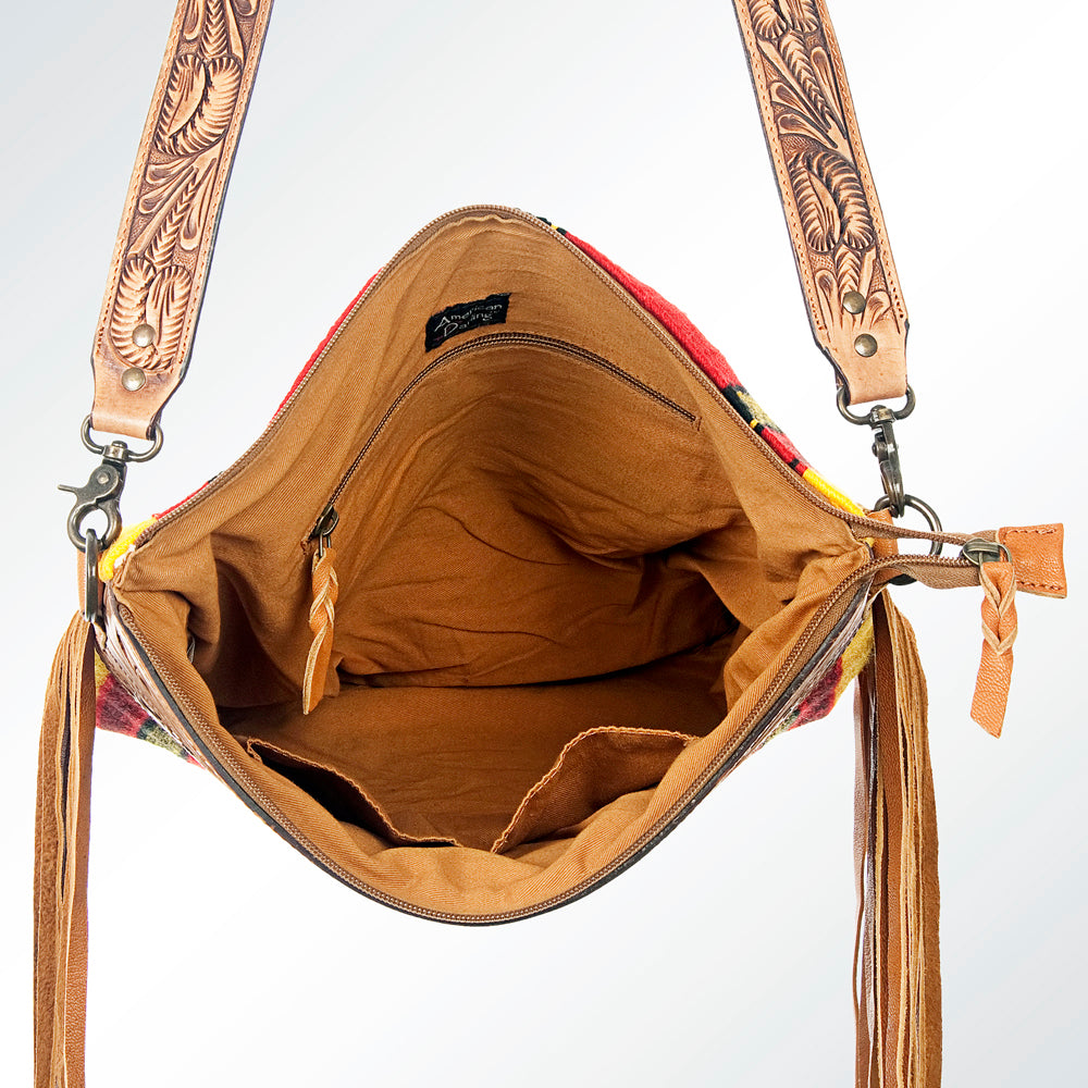 American Darling Cross Body Saddle Blanket Genuine Leather Western Women Bag Handbag Purse | Crossbody for Cute