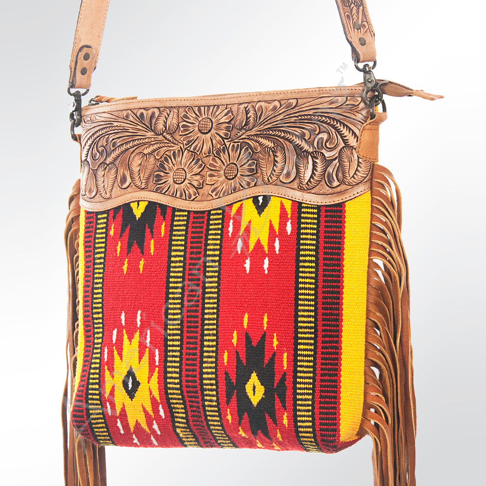 American Darling Cross Body Saddle Blanket Genuine Leather Western Women Bag Handbag Purse | Crossbody for Cute