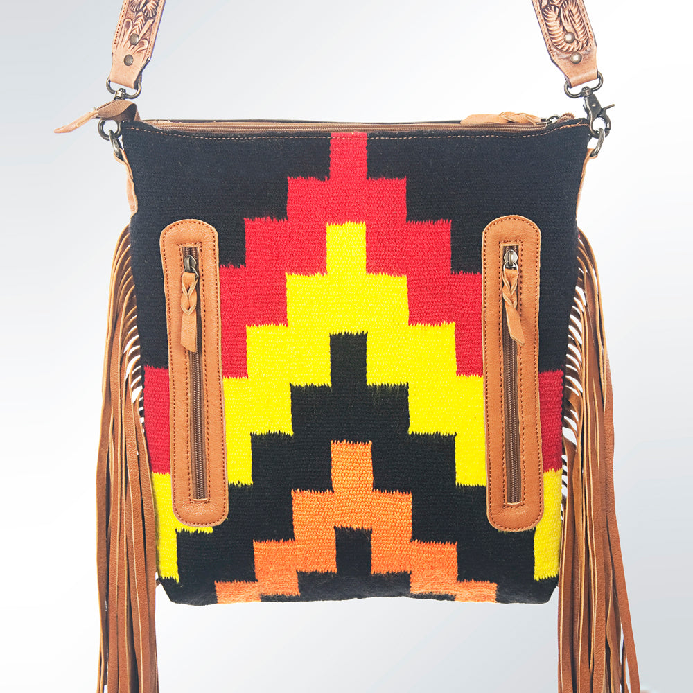 American Darling Large Crossbody Hand Tooled Saddle Blanket Genuine Leather Women Bag Western Handbag Purse | Cute