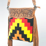 American Darling Large Crossbody Hand Tooled Saddle Blanket Genuine Leather Women Bag Western Handbag Purse | Cute