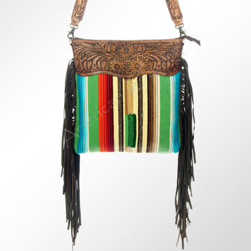 American Darling Large Crossbody Hand Tooled Saddle Blanket Genuine Leather Women Bag Western Handbag Purse | Cute