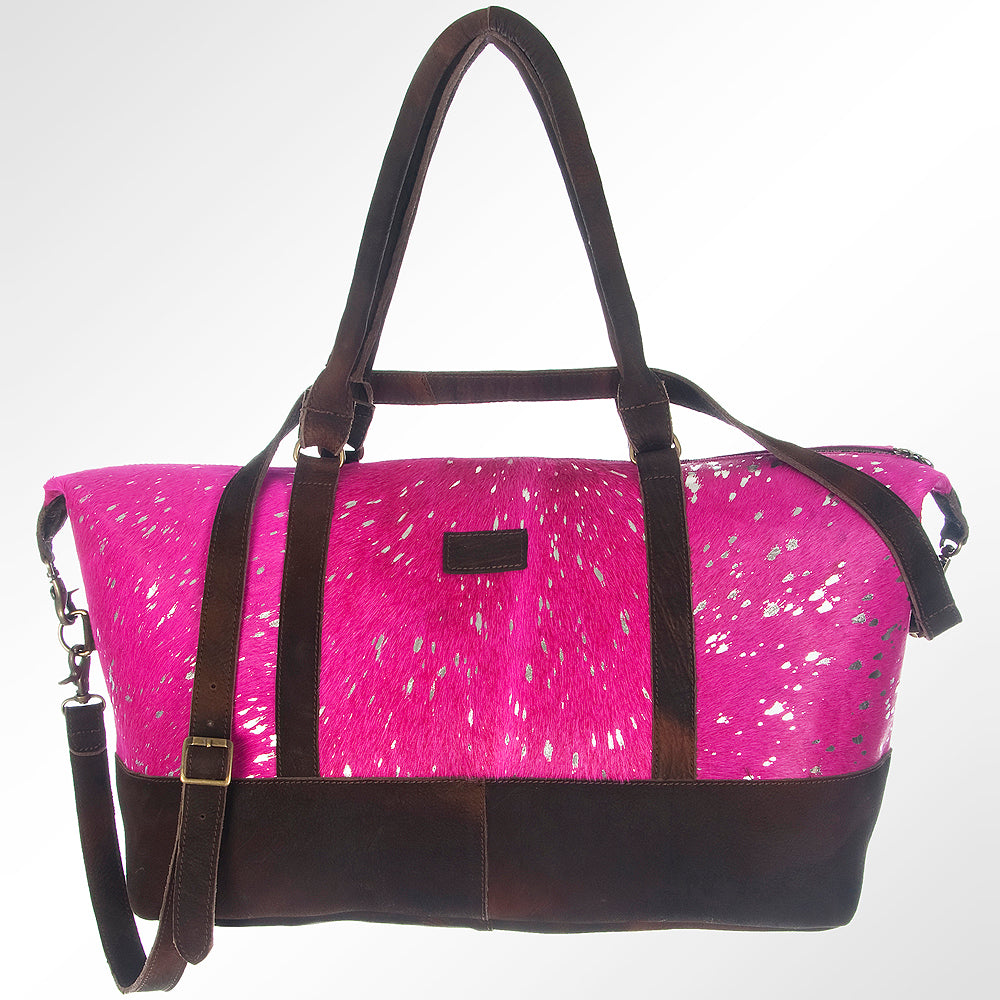 American Darling Duffel Hair On Genuine Leather Western Women Bag | Handbag Duffle Weekend Travel Bags for