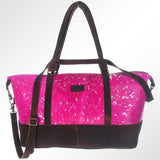 American Darling Duffel Hair On Genuine Leather Western Women Bag | Handbag Duffle Weekend Travel Bags for