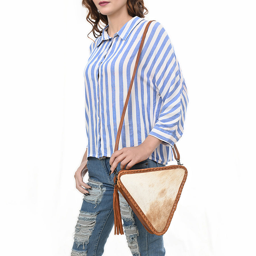 American Darling Cross body Bag Hand Tooled Floral Carved Genuine Leather Western Purse with YKK Zipper