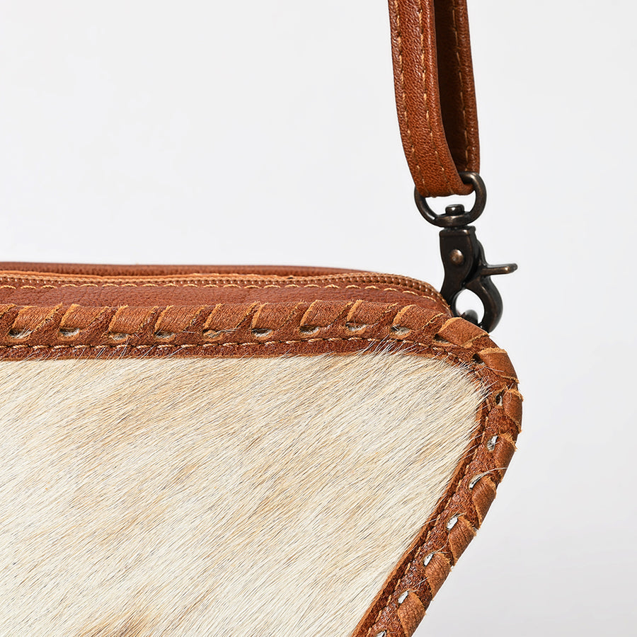 American Darling Cross body Bag Hand Tooled Floral Carved Genuine Leather Western Purse with YKK Zipper