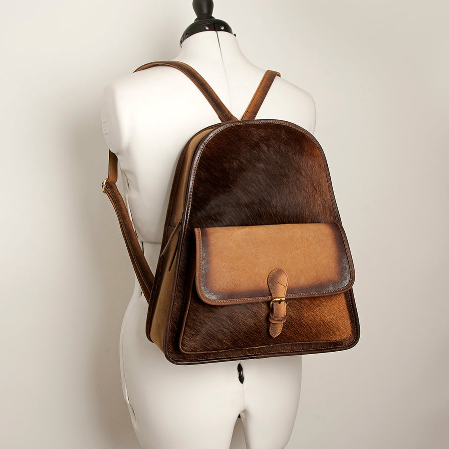 American Darling Backpack Hair on Genuine Leather Western Women Bag | for Laptop School Purse Travel