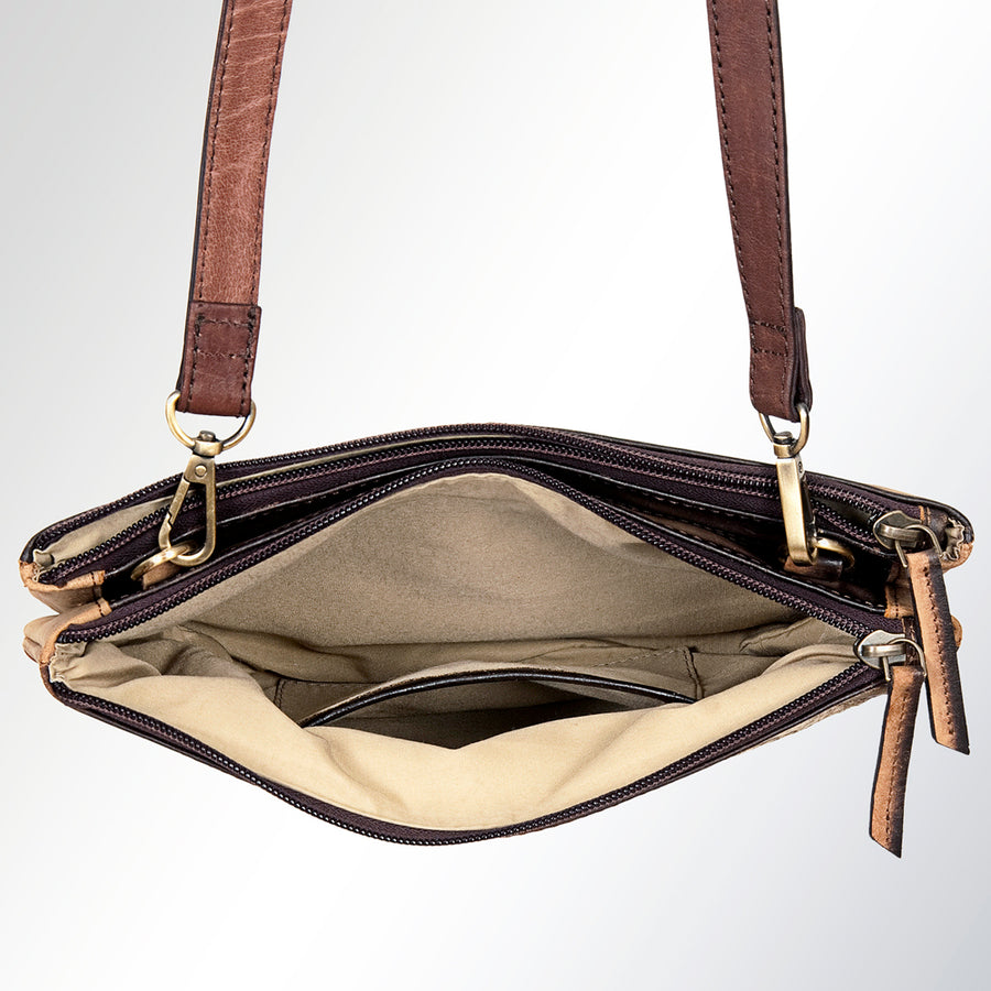 Ameran Darling Women's Crossbody Bag Western Hair on Leather Handbag and Ladies Purse
