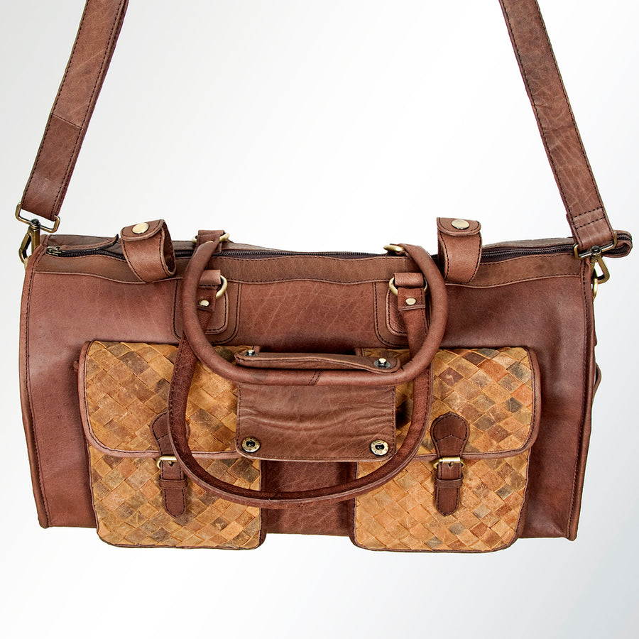 American Darling Women's Duffel Bag Western Full Grain Genuine Leather Handbag and Ladies Purse