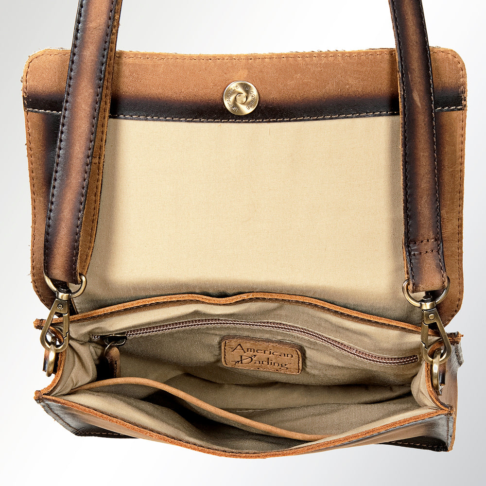 American Darling Cross Body Hair-On Genuine Leather Western Women Bag | Pink Handbag Purse Crossbody for Cute