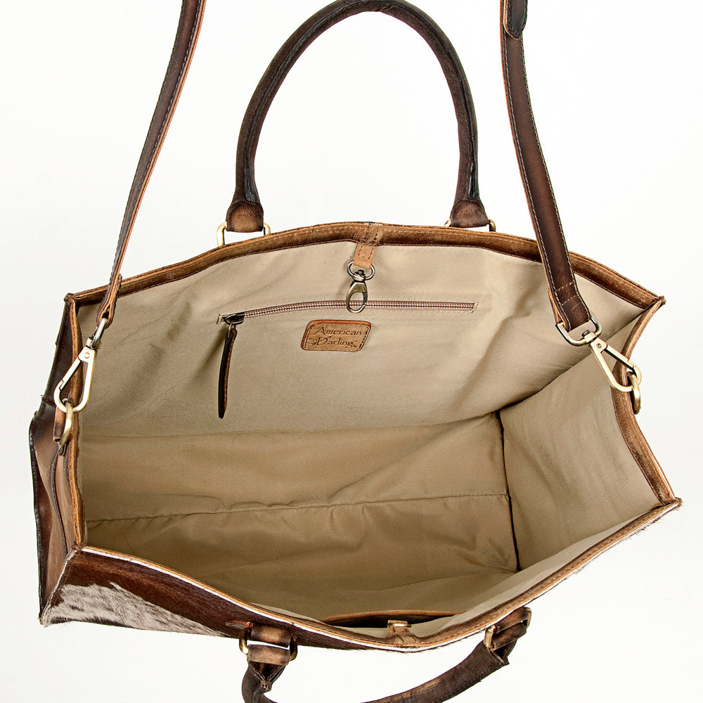 American Darling Tote Hair on Genuine Leather Western Women Bag Handbag Purse | Travel Bags College Casual