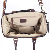 American Darling Tote Hand Tooled Hair on Genuine Leather Western Women Bag Handbag Purse | Travel Bags College Casual