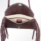 American Darling Wallet Hand Tooled Hair on Genuine Leather Western Women Bag | Handbag Purse Wristlet Travel Clutch