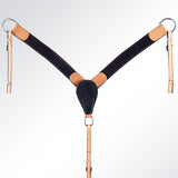 AMERICAN DARLING Western Horse Headstall Breast Collar Set Leather