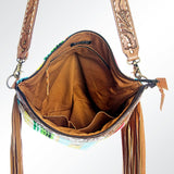 American Darling Cross Body Hand Tooled Saddle Blanket Genuine Leather Western Women Bag Handbag Purse | Crossbody for Cute