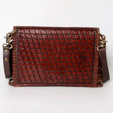 American Darling ADBGA121 Envelope Hand Tooled Genuine Leather Women Bag Western Handbag Purse