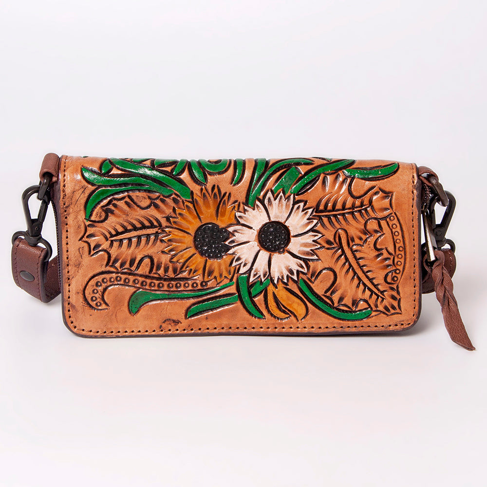American Darling Cross Body Hand Tooled Full Grain Genuine Leather Western Women Bag Handbag Purse | Crossbody for Cute