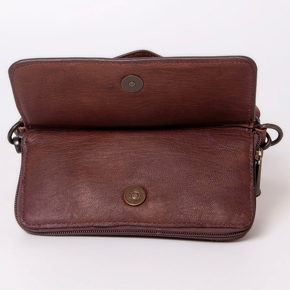 American Darling Cross Body Hand Tooled Full Grain Genuine Leather Western Women Bag Handbag Purse | Crossbody for Cute