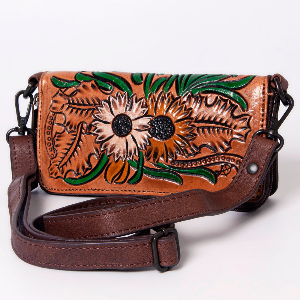 American Darling Cross Body Hand Tooled Full Grain Genuine Leather Western Women Bag Handbag Purse | Crossbody for Cute