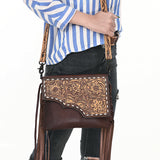 American Darling Cross Body Hand Tooled Genuine Leather Western Women Bag | Handbag Purse Crossbody for Cute