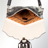 American Darling Wallet Hand Tooled Hair on Genuine Leather Western Women Bag | Handbag Purse Wristlet Travel Clutch