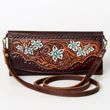 American Darling Wallet Hand Tooled Genuine Leather Western Women Bag | Handbag Purse Wristlet Travel Clutch