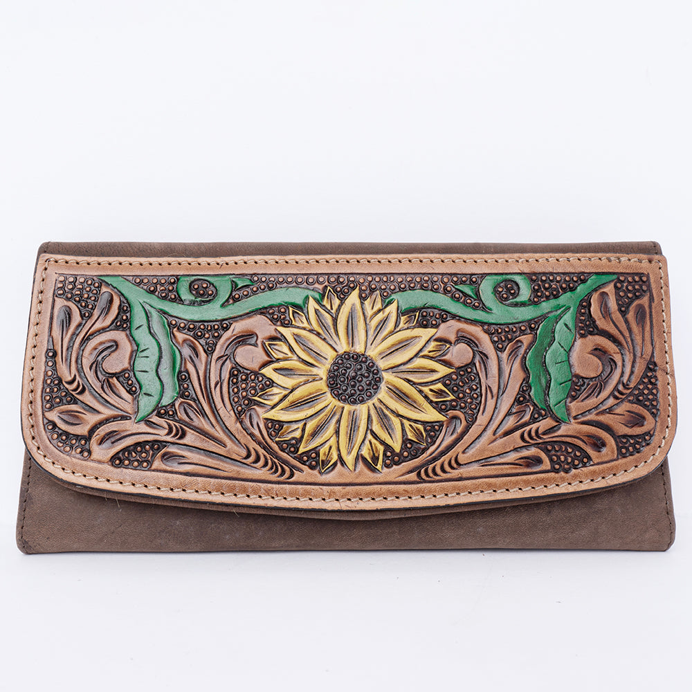 American Darling Wallet Hand Tooled Genuine Leather Western Women Bag | Handbag Purse Wristlet Travel Clutch