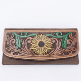 American Darling Wallet Hand Tooled Genuine Leather Western Women Bag | Handbag Purse Wristlet Travel Clutch