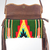 American Darling Crossbody Saddle Blanket Genuine Leather Western Women Bag Handbag Purse | Travel Bags College Casual