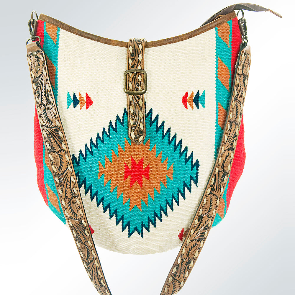 American Darling Tote Saddle Blanket Genuine Leather Western Women Bag Handbag Purse | Travel Bags College Casual