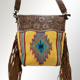 American Darling Cross Body Hand Tooled Saddle Blanket Genuine Leather Western Women Bag Handbag Purse | Crossbody for Cute