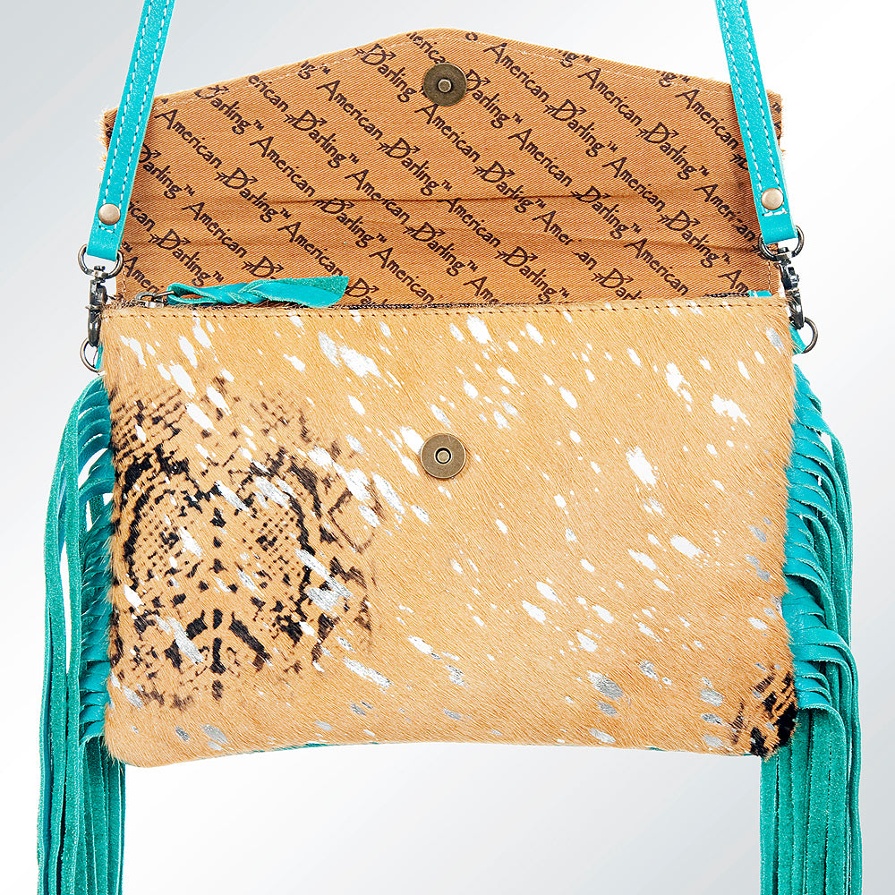 American Darling Envelope Hair on Genuine Leather Western Women Bag Handbag Purse | for Cute