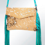 American Darling ADBGS178B Envelope Hair On Genuine Leather Women Bag Western Handbag Purse